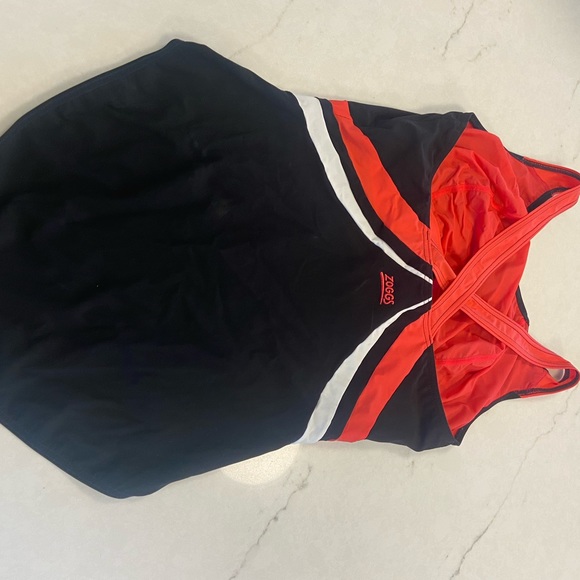 Black, pink and white women’s swimsuit. - Picture 3 of 3